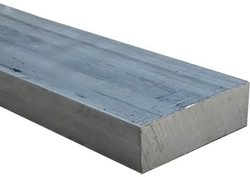 Barra piatta in alluminio EN AW 2017A/2007 (duro) 80x10 mm di lunghezza 1000 mm (100 cm)