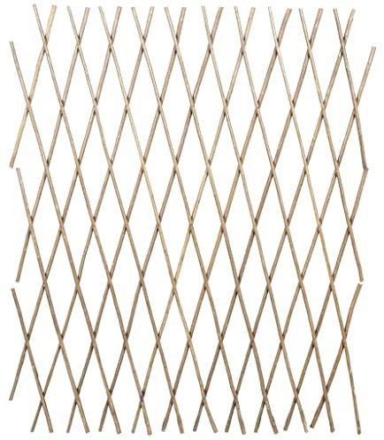 Lot de 5 Barrière en Bois Extensible, Clôture de Jardin Barrière de Sécurité Clôture en Treillis de Saule 5 pcs 180x90 cm