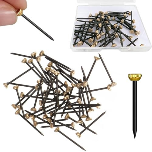 50Pcs Picture Frame Hangers with Nails - Heavy-Duty Wall Hanging Kit for Photo Frames, Mirrors & Art - Strong Metal Hooks for Secure Mounting on Drywall, Plaster, and Wood - Easy Installation