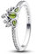 PANDORA Disney Prinzessin Tiana Tiara-Ring aus Sterling Silber mit künstlichem Kristall und Zirkonia, Größe: 52, 193653C01-52