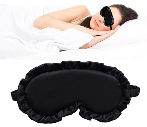 Schlafmaske Frauen,Schlafbrille Schlafmaske Seide,Augenmaske Schlafmaske Flugzeug Augenbinde Schlafen,Silk Sleeping Mask Schlafmasken,Schlafbrille Damen Bequem Eye Mask for Sleeping,Manta Sleep Mask