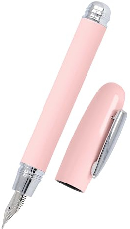 Online Füller Highway Rose I Füllfederhalter in Pastell-Rosa mit Iridium-Feder M I Für Standard-Tintenpatronen I Ergonomischer Füllhalter für Kinder & Erwachsene