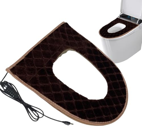 Zasdvn USB Toiletten-Sitz-Auflage,5-Stufen einstellbare Heizung,Toilettensitz Auflage Mit Zeitschaltuhr | Stecker-Design Für Kaltes Wetter Morgen Seniorenbetreuung Badezimmer Wohnung Hotelzimmer
