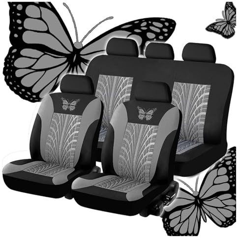 TDXWFBH 5 Sitzplätze Universal Autositzbezüge Set für Opel Mokka X 2016-2019, Leder Sitz Schonbezüge Komplettset Vordersitze Rückbank Rutschfes,A