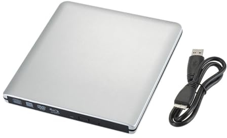 Ultra Slim External Optical Drive With 4K Blu-Ray Burning USB 3.0 DVD Play 3D R/W CD/DVD Burner Space Saving