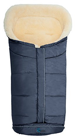 Altabebe MT2203LP-62 Winter Lammfellfußsack für Kinderwagen Nordkap Kollektion, 12-36, monate, marine