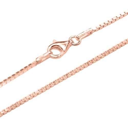 Venezianerkette 1,2 mm von Unique aus 925er Silber, rosévergoldet