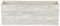 Bac à Fleurs Rectangulaire Blanc Effet Bois, 42 x 13 x 15 cm, en Fibre d'Argile pour Intérieur et Extérieur Beliani