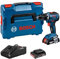 Bosch Professional 18V System Akku Bohrschrauber GSR 18V-55 (max. Drehmoment 55 Nm, 1.800 min⁻¹, inkl. 2x 2.0Ah Akku, Schnellladegerät GAL 18V-40, L-BOXX)