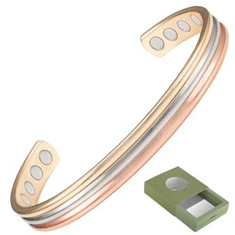 Magnetisches Kupfer-Armband und Ring-Set für Arthritis, für Männer und Frauen