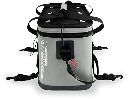 Cressi Unisex-Adult Freezy Sup Dry Coolerbag Kühltasche Reißverschluss, der sie vollständig wasserdicht Macht, Grau, 15 L