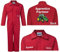 Kids children red boiler suit overalls coveralls customise personalise apprentice farmer in blue or red