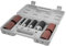 POWERTEC 71634 - Kit di 20 pezzi per levigatura a tamburo con gambi da ¼ e 1/8, manicotti per levigatrice mandrino, custodia per attrezzi