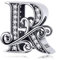 TIZU Buchstaben R Charms 925 Sterling Silber Damen&Mädchen Alphabet Charm Anhänger für Europäische Armbänder