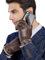 GSG SINCE 1998 Lederhandschuhe Herren aus echtem mit Futter Warm Wolle Gefüttert Touchscreen Lammfell Handschuhe Winter Braun M