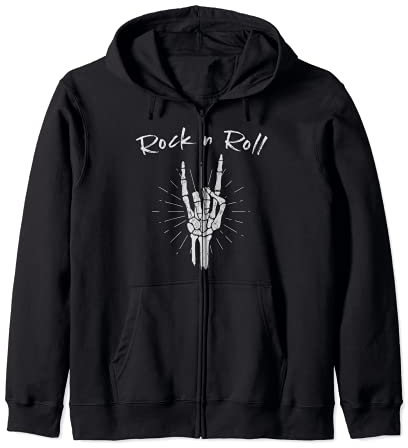 Camicia con corna a mano dello scheletro del diavolo della Felpa con Cappuccio