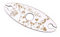 DEKO-LANDO Ovaler Weinglashalter mit Herzen Weinbutler - Weinliebe - für 2 Weingläser 28x11 cm