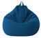Chickwing Highback Bean Bag Large Bean Bags Chair for Indoor Outdoor Living Room, Adult Kids Comfortable Gaming Chair Home Garden Bean Bag without Filling (Blue,100x120cm)