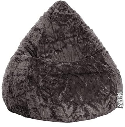 Sitting Point Sitzsack Fluffy L ca. 120 Liter anthrazit