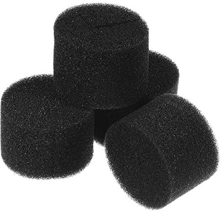 MECCANIXITY 50 Stück Hydrokultur-Schwämme, 4 cm groß, zylindrische Schwämme für Zuhause, Gemüse, Blumen, Pflanzen, Schwarz