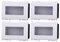 ZOREI Serie Frutti Prese Interruttori Deviatori, Compatibile Con Vimar Plana (4, Lampada Led Segnapasso 3000K)