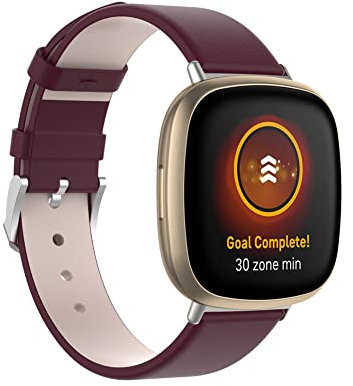 Tyogeephy für Fitbit versa 4 / Sense Armband Leder Armband Leder Ersatz Armbänder Kompatibel Fitbit versa 4 / Sense Smart Fitness