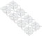 PATIKIL 70mm Fan Finger Grill, 8 Pack Metal Grill Protector Guard for 70X70mm Fan Protective Cover DIY, Silver