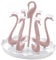 Rotatable Swan Cup Holder, Coffee Tree Mug Holder Drying Drain Holder Cup Drying Rack for Kitchen Counter Drinking Glass Organizer Glass Holder for Kitchen Coffee Mug Holder for Counter(6-Pink)