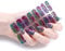 Cuawana 16 Strips Semi Cured Gel Nail Stickers UV Lamp Required Gel Nail Polish Wraps Gel Nail Art Stickers for Women Girls