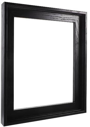 Holibanna Floating Frame for 25x30 Canvas Paintings Deep Floater Frames Black Float Picture Frames Pressed Flower Frames for Tabletop Wall Mount Photo Frame Home Decor