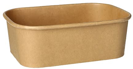PAPSTAR 25 Verpackungsbecher, Pappe rechteckig 750 ml 5,7 cm x 17,3 cm x 12,3 cm braun