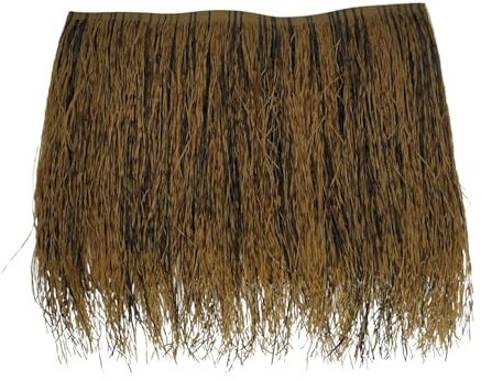 Baoblaze Palmenstroh-Rolle zum Dekorieren von Strohdachplatten, Entenjalousien, Gras, Sockelleisten, Dach für gewerbliche Haushütten, Zaundekoration, B Flammhemmend