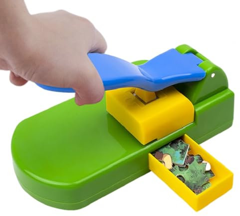 TUJOBA Puzzle Maker Machine Cutter - Jigsaw Puzzle Making Tool, 10 Papers | Picture Photo Cutter, 8.1x4.2x4.9in