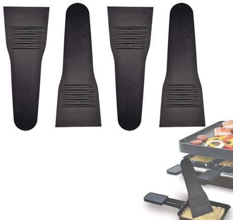 Raclette Spatula for Non-stick Pans | Kitchen Tools & Gadgets - Great Bakeware for Cooking and Decorating,Oven Scraper Tool,Adhesive Remover for Glue Residue Labels(Set of 4)