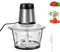 300W Fruit & Vegetable Chopper 2L Food Processor Small Meat Grinder Electric Dicer with 2 Speeds, 4 Bi-Level Blades,for Meat,Fruits,Smoothie, Vegetables,Onion,Garlic and Nuts