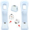 TechKen 2Pack Wii Motion Plus Adapter for Nintendo Wii Remote Controller, Wii Motion Plus Attachment Motion Plus Accelerator for Wii Controllers