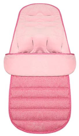 Liemuao Chanceliere Universelle pour Poussette, Chancelière Cosy/Siège Auto pour Harnais 3 et 5 Points, Housse de Pied Hiver Chaud, Couverture Amovible Étanche Sac de Couchage Bébé (Rose)