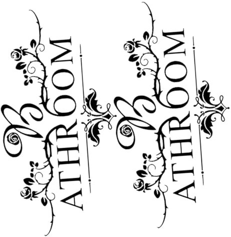 Zerodeko Adesivi per Il Bagno Rimovibili 2 Pezzi Adesivi Murali in Pvc Autoadesivi Decorazioni Creative per La Stanza da Bagno