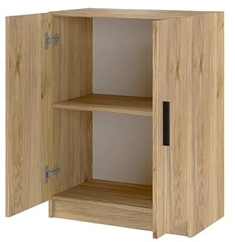 Somnia Descanso - Armario Mueble de Cocina Bajo de Dos Puertas Elenor, Práctico y Funcional, Color Roble Miel, 60 cm (Ancho) x 80 cm (Alto) x 34 cm (Fondo)