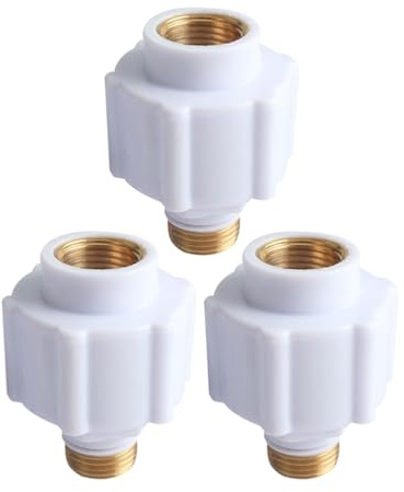 Tofficu 3 Stück Elektrische Sicherheitstrennwand Für Durchlauferhitzer 230V Anti-Leck-Warmwasserbereiter-Adapter Mit Kupferkopf Feuerfester Stoßfester Universal-Trennwandadapter Für Bad Und Küche