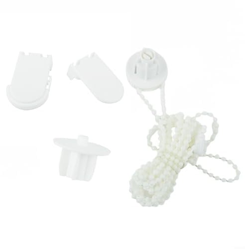 HomeVortex 25 mm Window Roller Blind Fittings Kit With Brackets Chain Spares Set Blind Parts Replacement System For Home Office Hotel Indoor Outdoor Installation