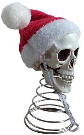 Totenkopf Christbaumschmuss Spitze, Weihnachtsbaumspitze Gothic Skelettkopf Halloween Partydekoration Für Innen Außen Garten