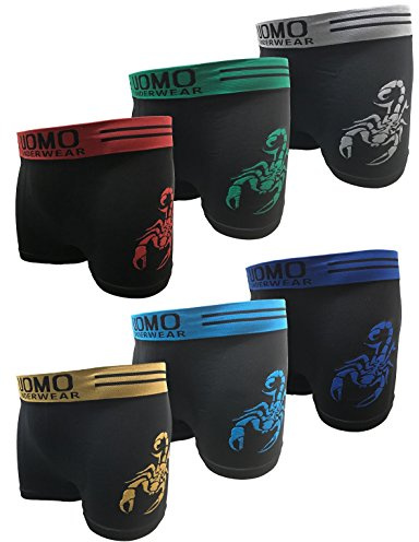 Garcia Pescara Uomo5 Herren Boxershorts Größe XL/XXL 6er Pack Skorpion aus Polyamid Unterhosen Männer Jungs Unterwäsche