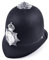 Bristol Novelty Unisex Bobby-Helm für Polizei-Kostüm, für Erwachsene (Einheitsgröße) (Schwarz/Silber)