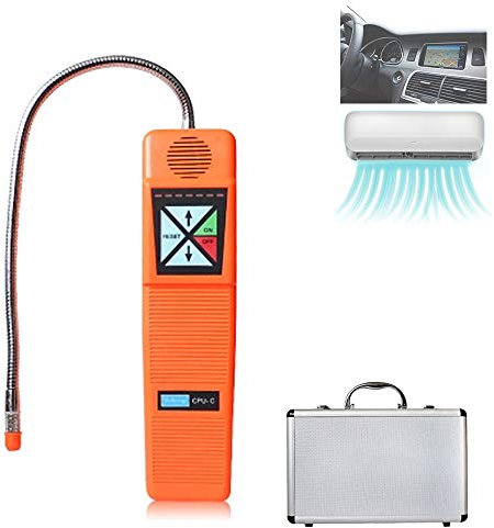 HZGrille Freon Leak Detector Used for Refrigerant Gas Leak Detection of Automobile/Domestic Air Conditioner and Refrigerator,Send Toolbox