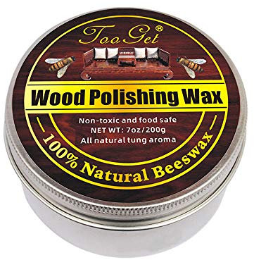 TooGet Cera d'api per la Cura del Legno e del Restauro per Mobili, Cera d'api, Vestito per Legno e Mobili, bambù, Superfici in Legno, Protezione per Lucidatura del Legno - 200g