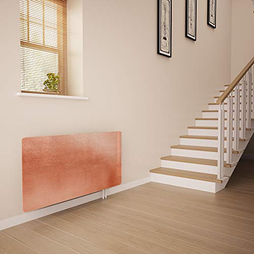Glass Radiator Cover Printed - Rose Gold - Made by Premier Range in 1220mm Wide x 640mm High