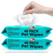 Pet Touch X 60 Pack All Purpose PET WIPES for daily Cleaning of your Dogs and Cats Deodorizing ALCOHOL FREE and WET Moist Dog Paw Cleaner & Dog Ear Cleaner Wipes Pack (120 Wipes)
