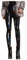 Kunstleder Leggings Damen - High Waist Lange Latex Leggings, Pu Leder Hose, Lackleder Skinny Fit Strumpfhosen, Treggings, Nass Aussehen Glänzend Jeggings Hosen