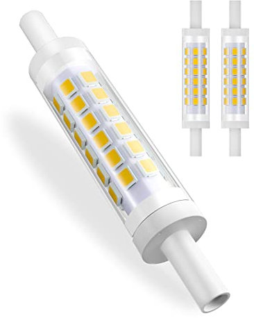 R7s LED 78mm Dimmbar Warmweiß 3000K, R7s J78 Linear Licht Birnen, 700LM, Ersetzt R7S 78 mm 70W Halogenlampe, AC220-240V, 360 Grad Leuchtmittel (Size : 2PCS)